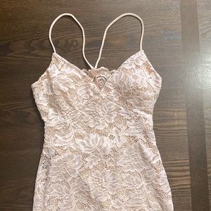 Fashion nova mini dress, cute open back detail